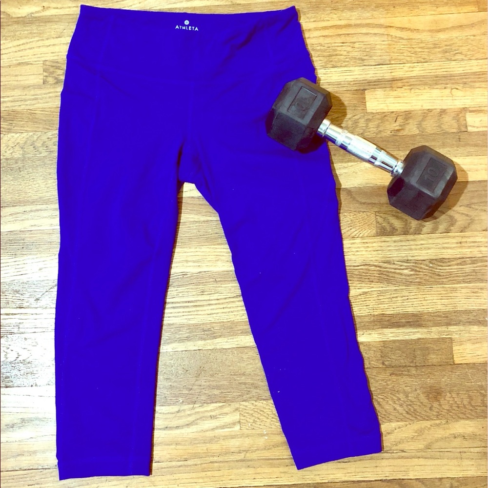 Cute Purple Capri Leggings